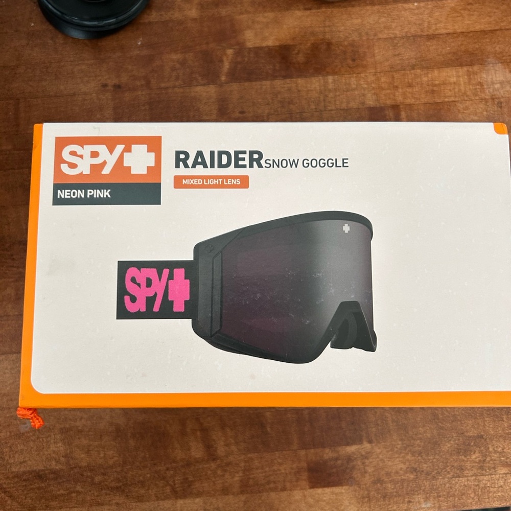 SPY snow goggles - Raider mixed light lens pink